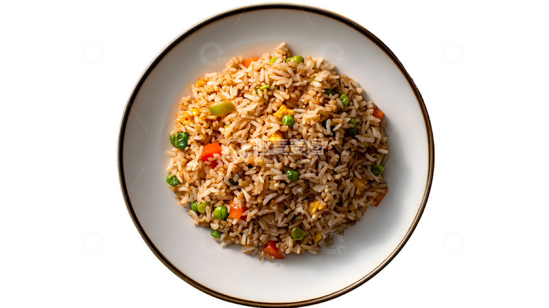 高清大图下载【趣麦麦图】什锦炒饭美味