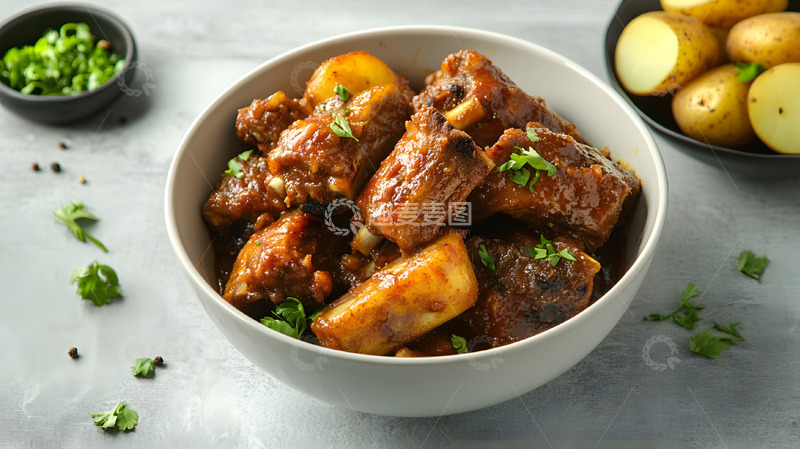 高清大图下载【趣麦麦图】家常菜美食土豆烧排骨