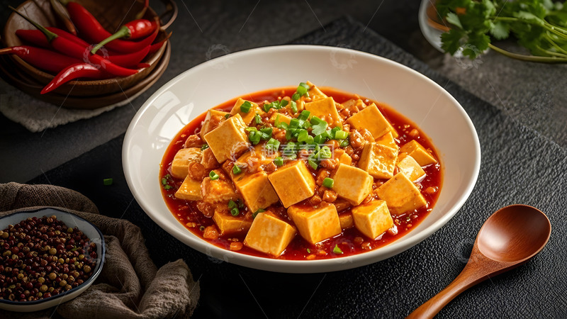 高清大图下载【趣麦麦图】鲜香浓郁的四川麻婆豆腐