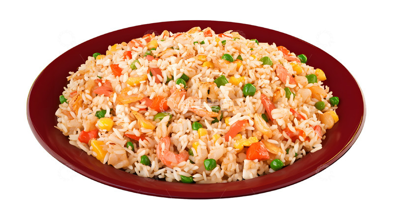高清大图下载【趣麦麦图】虾仁炒饭美味