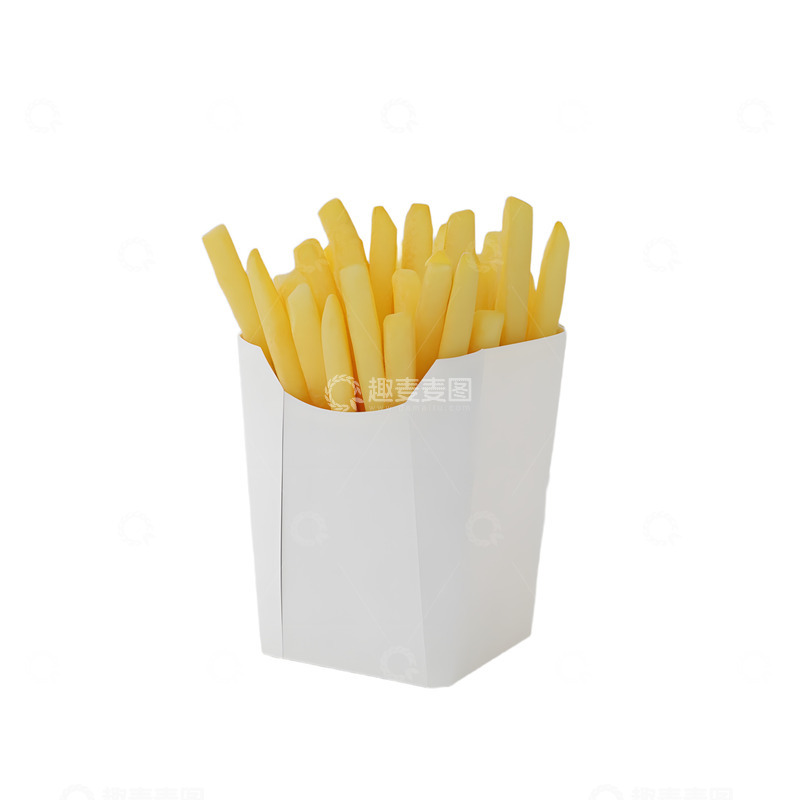 高清大图下载【趣麦麦图】美味的一盒薯条快餐