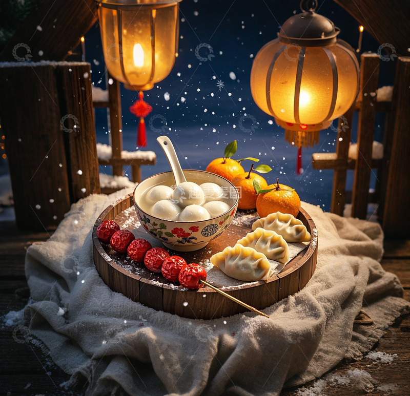 高清大图下载【趣麦麦图】冬至唯美画面