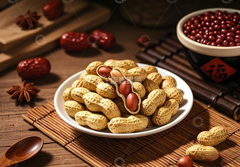 高清大图下载【趣麦麦图】健康美食花生摄影图