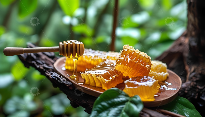 高清大图下载【趣麦麦图】树林大树蜂蜜