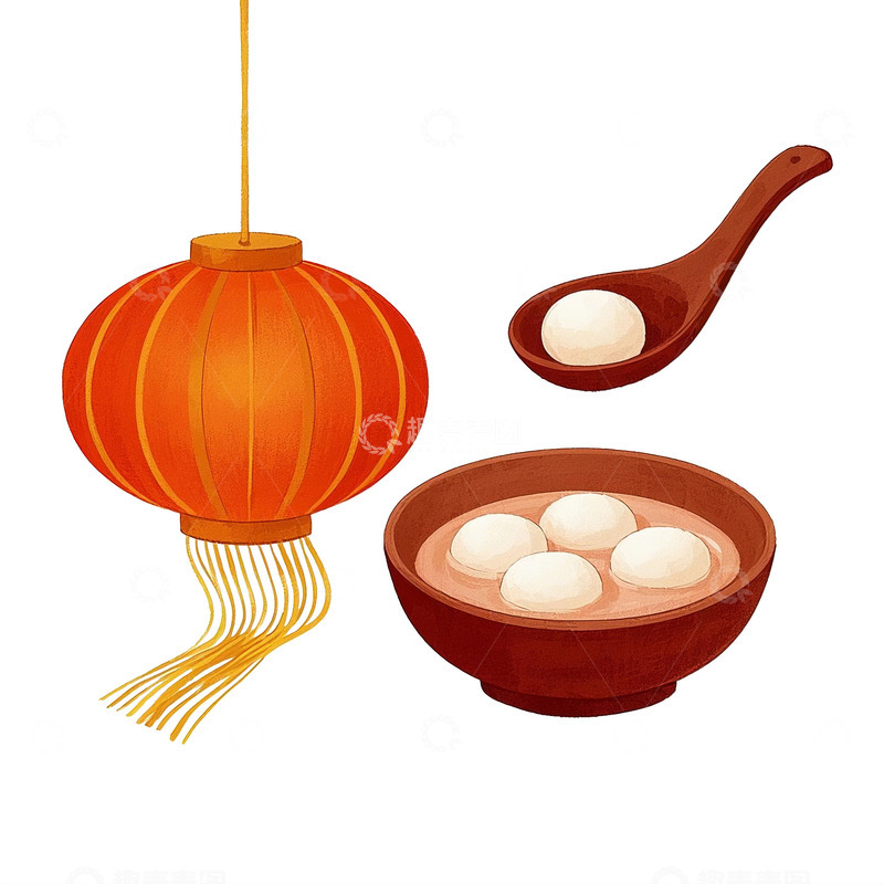 高清大图下载【趣麦麦图】春节元宵灯笼素材