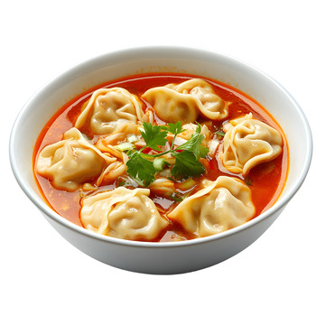 美味的红油水饺饺子