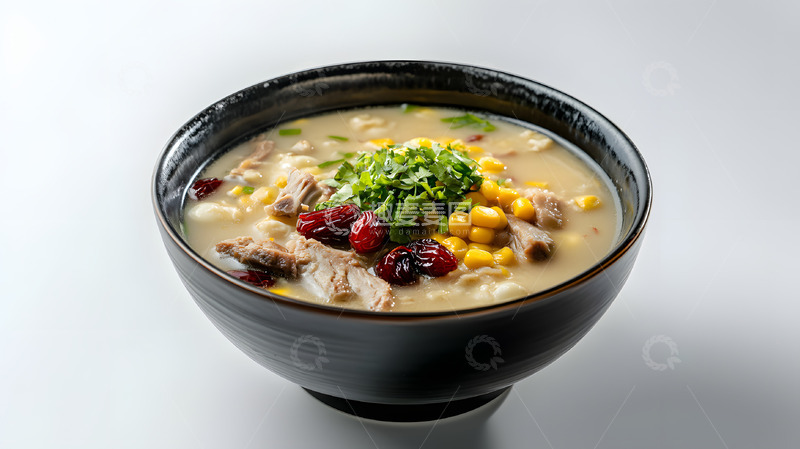 高清大图下载【趣麦麦图】美味的玉米排骨汤