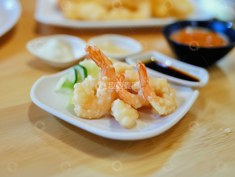 高清大图下载【趣麦麦图】虾尾天妇罗摄影