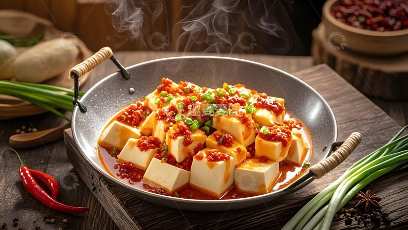 高清大图下载【趣麦麦图】红烧豆腐家常味酱香浓郁诱人食欲