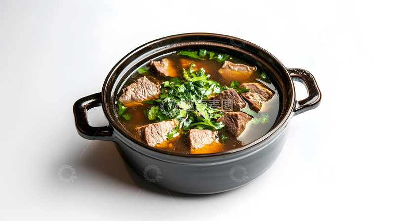 高清大图下载【趣麦麦图】清炖牛肉汤美食