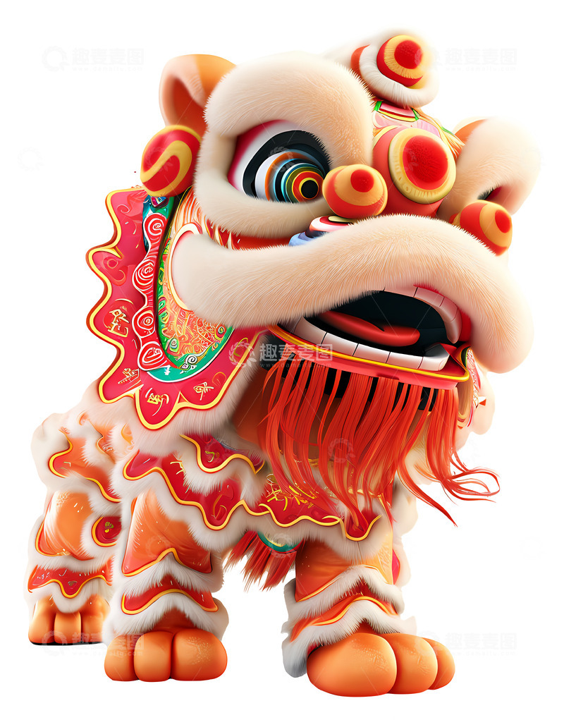 高清大图下载【趣麦麦图】中华武术舞狮狮子
