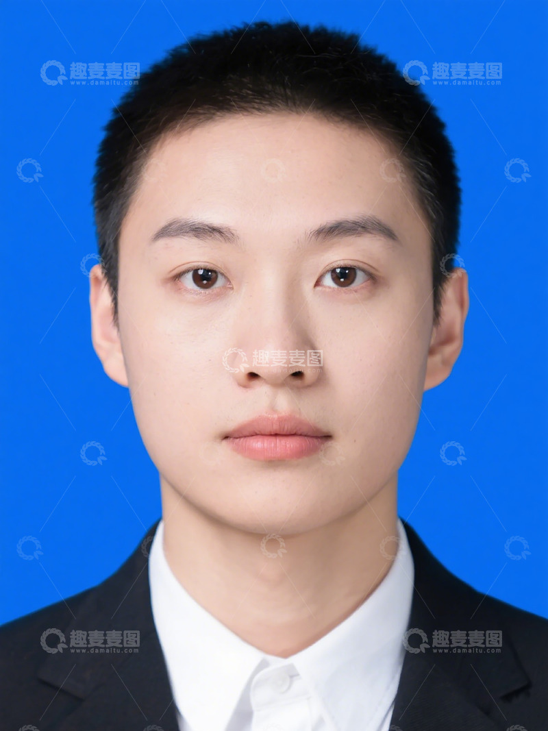 高清大图下载【趣麦麦图】正装青年证件照模板