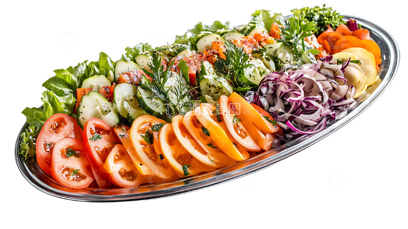 高清大图下载【趣麦麦图】一大盘蔬菜拼盘