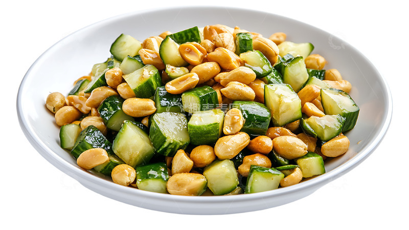 高清大图下载【趣麦麦图】凉菜黄瓜拌花生