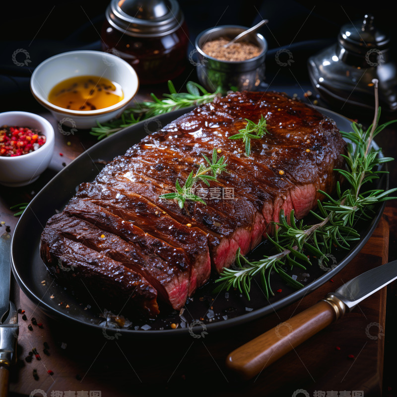 高清大图下载【趣麦麦图】烤牛排牛扒西餐菜品