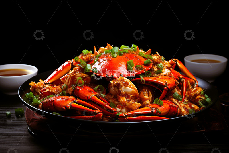 高清大图下载【趣麦麦图】红烧爆炒螃蟹大闸蟹美食主图