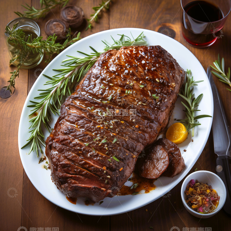 高清大图下载【趣麦麦图】烤牛肉牛排牛扒菜品西餐