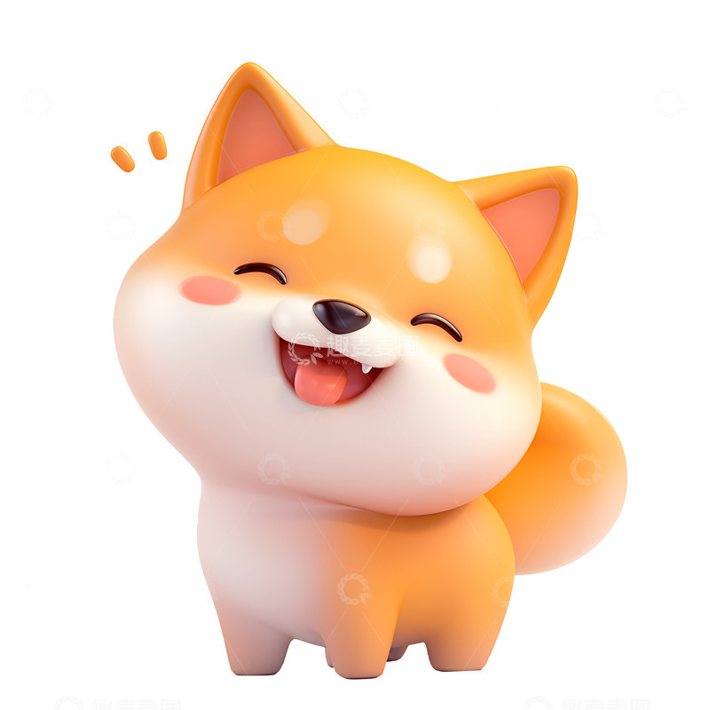 高清大图下载【趣麦麦图】卡通简约可爱的小狗