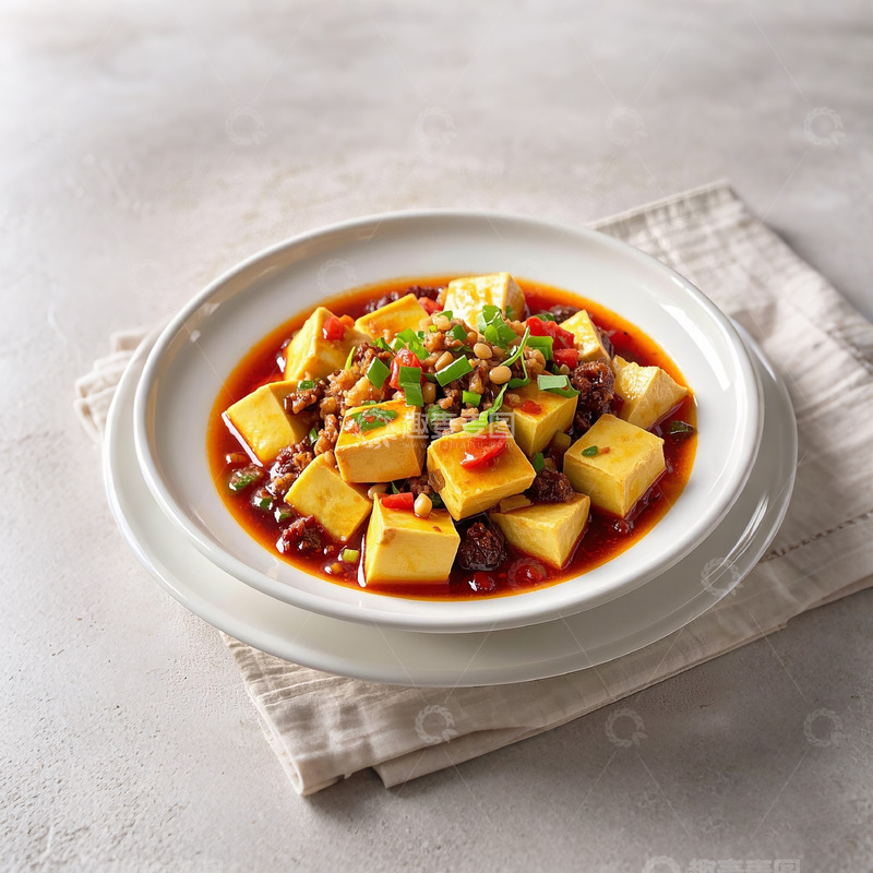 高清大图下载【趣麦麦图】一碗可口的麻婆豆腐