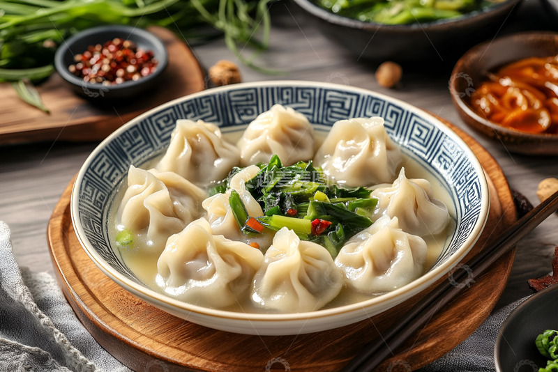 高清大图下载【趣麦麦图】一盘美味的灌汤水饺