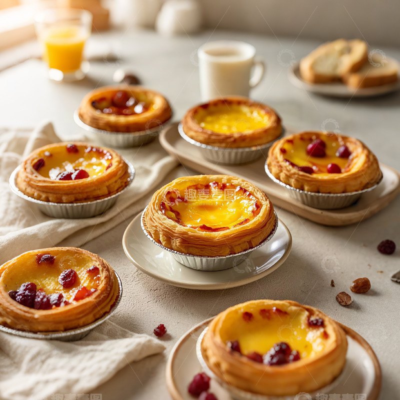高清大图下载【趣麦麦图】美味可口的蛋挞
