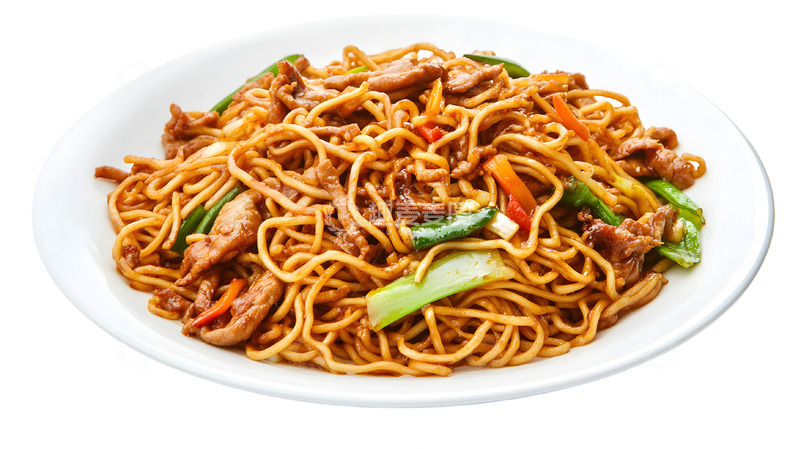 高清大图下载【趣麦麦图】一大盘炒面美味