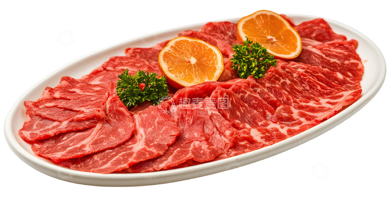 高清大图下载【趣麦麦图】一大盘肥牛美味