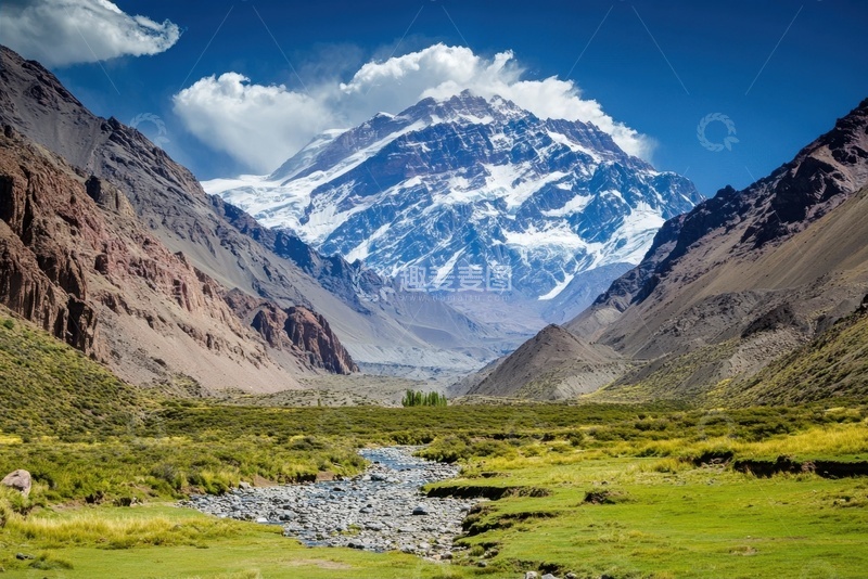 高清大图下载【趣麦麦图】远山峡谷平原