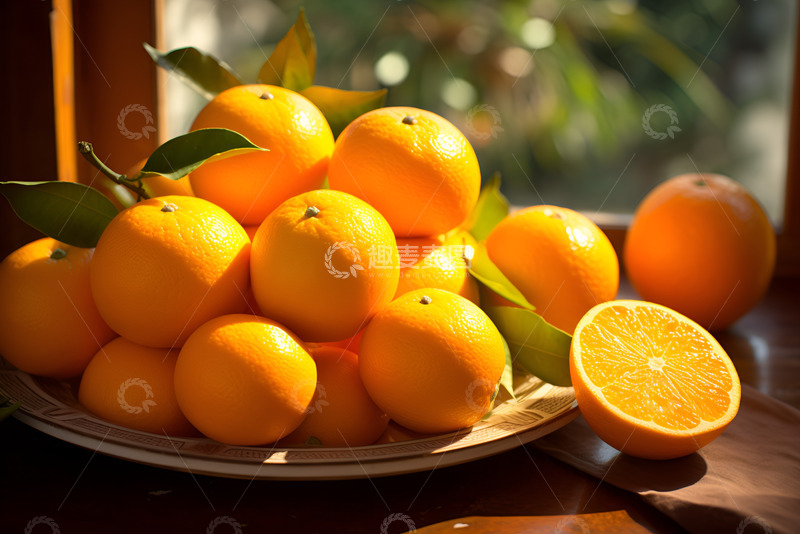 高清大图下载【趣麦麦图】新鲜的橙子水果