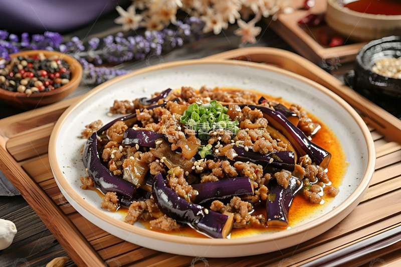 高清大图下载【趣麦麦图】美味的鱼香茄子
