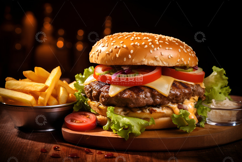 高清大图下载【趣麦麦图】美食汉堡摄影