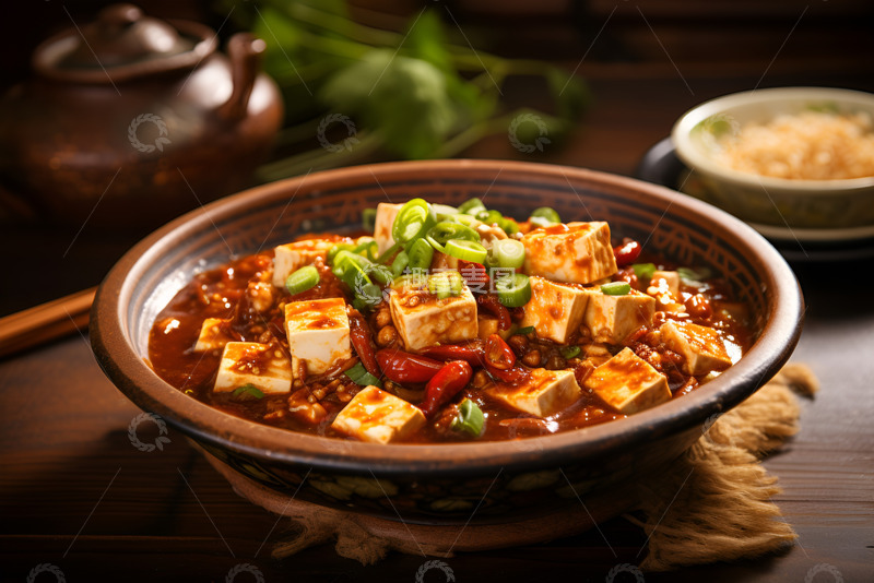 高清大图下载【趣麦麦图】一盘麻婆豆腐美食