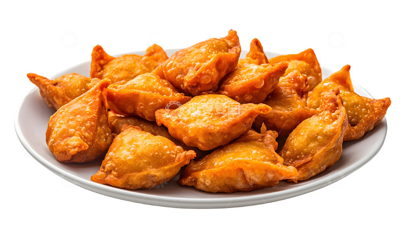 高清大图下载【趣麦麦图】一份美味的油炸馄饨