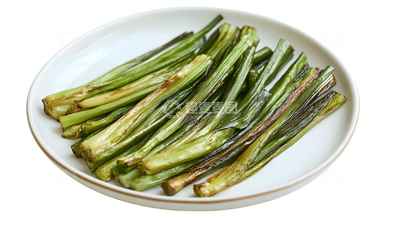 高清大图下载【趣麦麦图】一大盘烤韭菜