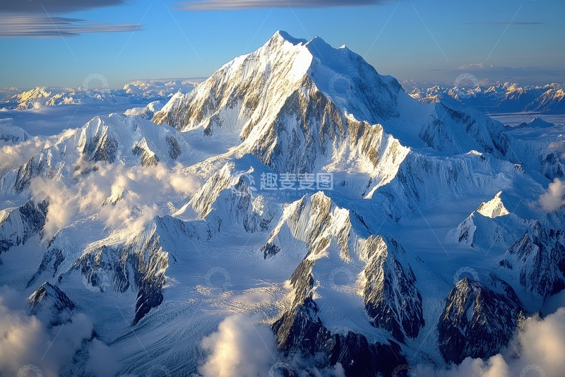 高清大图下载【趣麦麦图】雪山远山高山山峰自然美景