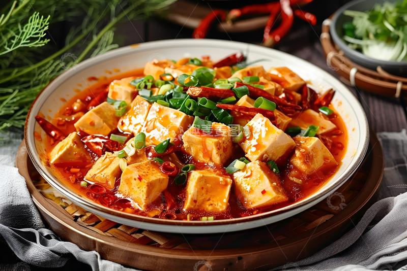 高清大图下载【趣麦麦图】一盘麻辣豆腐
