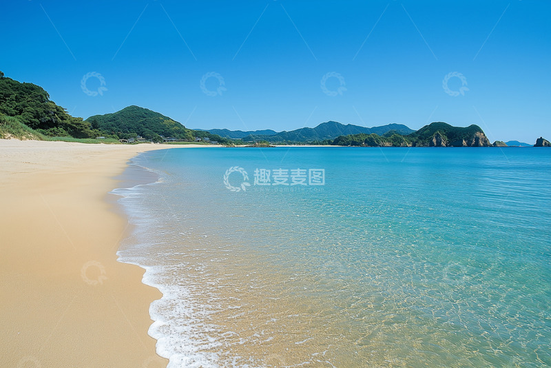 高清大图下载【趣麦麦图】海岸线沙滩摄影