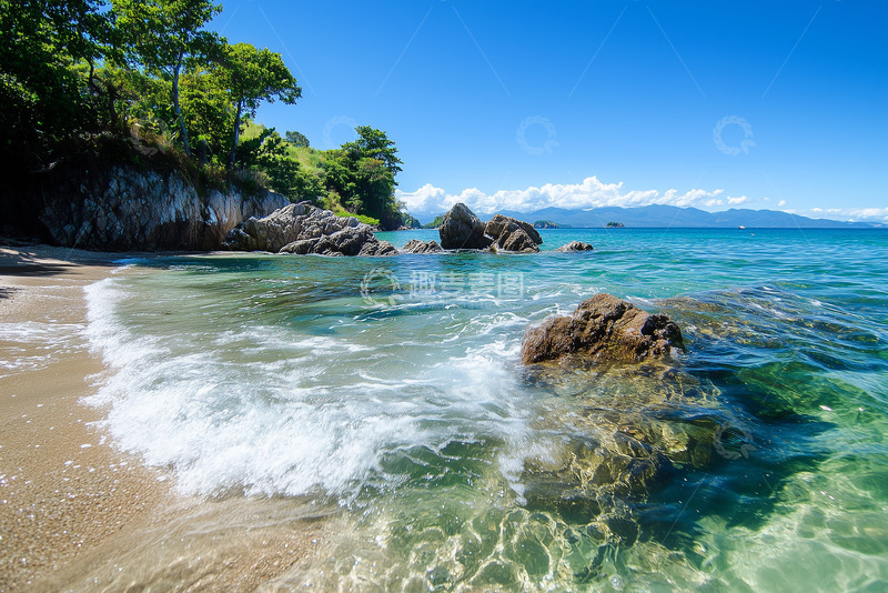 高清大图下载【趣麦麦图】夏日海边沙滩摄影1