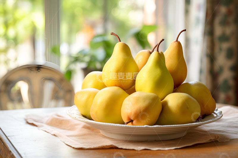 高清大图下载【趣麦麦图】一盘水果梨美食摄影