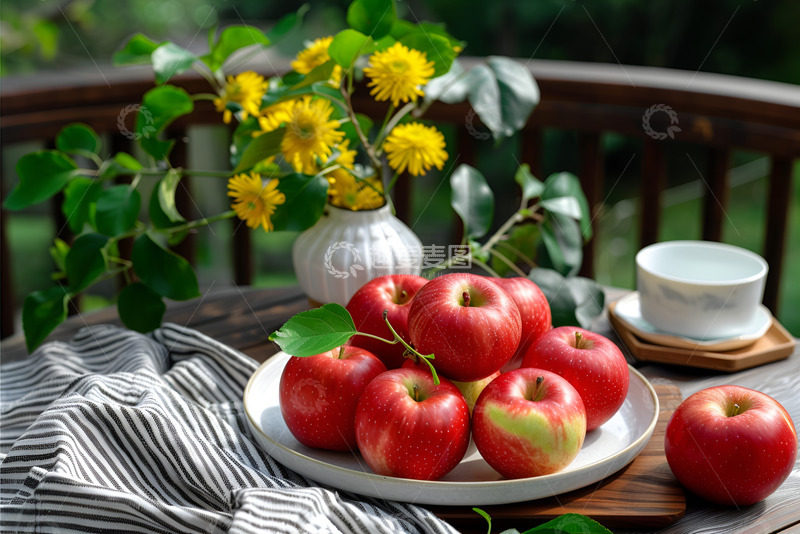 高清大图下载【趣麦麦图】新鲜的红色苹果