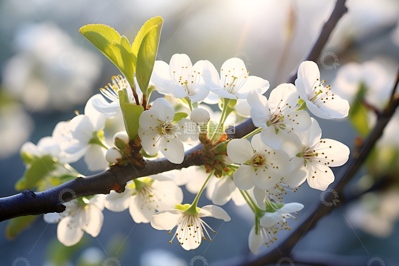 高清大图下载【趣麦麦图】春天盛开的梨花