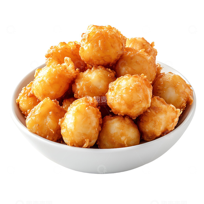 高清大图下载【趣麦麦图】美味的油炸虾球
