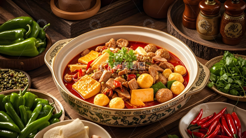 高清大图下载【趣麦麦图】色香味俱全的麻辣烫经典呈现