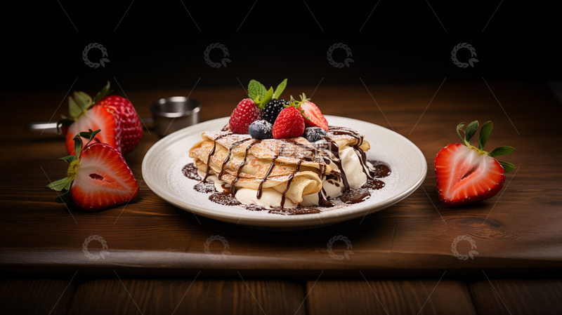 高清大图下载【趣麦麦图】法国可丽薄饼