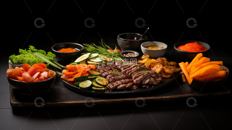 高清大图下载【趣麦麦图】香煎牛排菜品