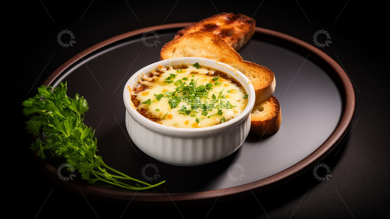 高清大图下载【趣麦麦图】焦糖布丁烤吐司