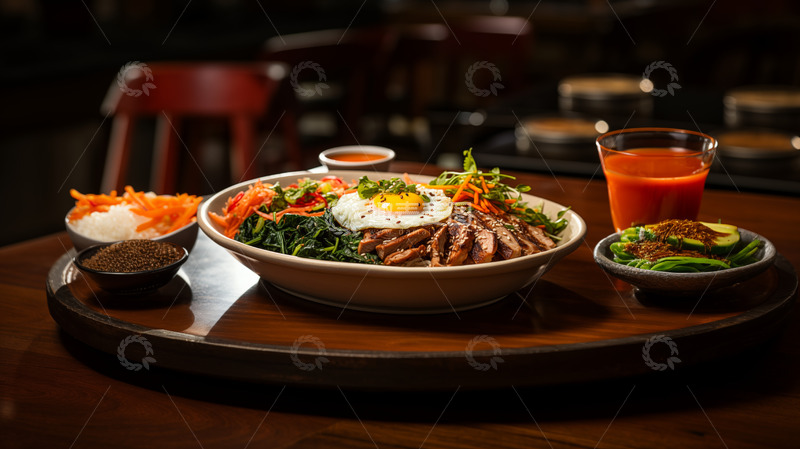 高清大图下载【趣麦麦图】韩式烤肉拌饭