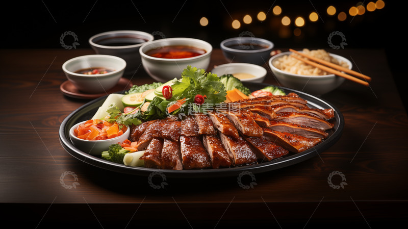 高清大图下载【趣麦麦图】中餐美食烤鸭