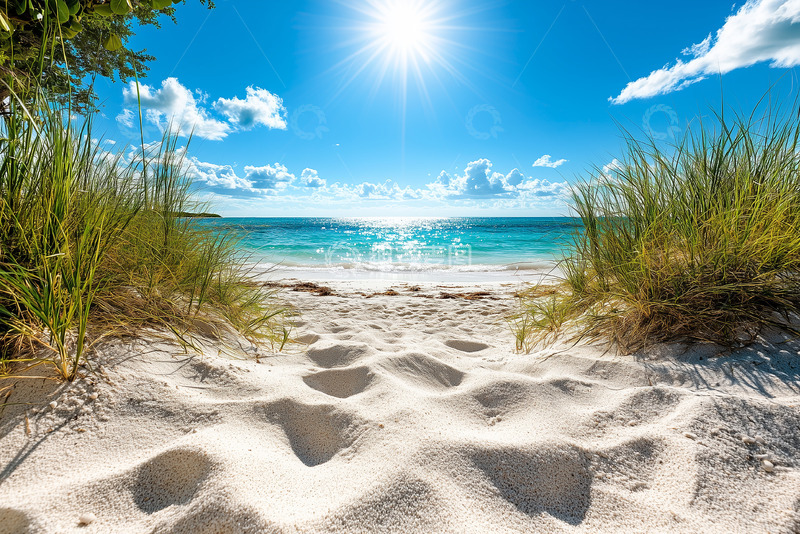 高清大图下载【趣麦麦图】细致白色沙滩摄影