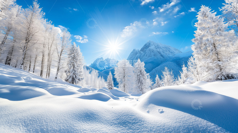 高清大图下载【趣麦麦图】冬日雪景雾凇风景摄影